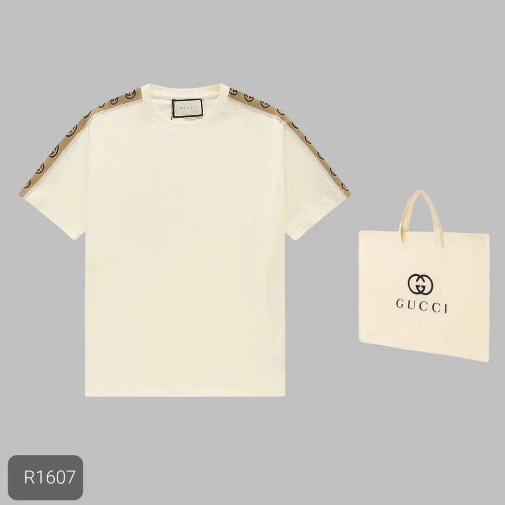 T SHIRT POLOS PRIA COKELAT HITAM MEWAH BRANDED GUCCI BAJU DISTRO COWOK IMPORT MOTIF SIMPLE KEREN BAJ