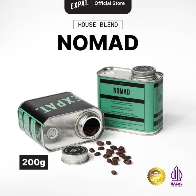 

Expat Roasters Nomad Espresso Blend Biji Kopi /bubuk Arabika 200gr