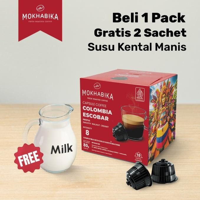 

Mokhabika Limited Dolce Gusto Compatible Coffee Capsule Kopi Kapsul