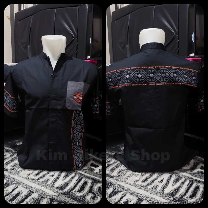 Harley Davidson Baju Koko Lengan Pendek Terlaris Best Quality Asli 100% Original