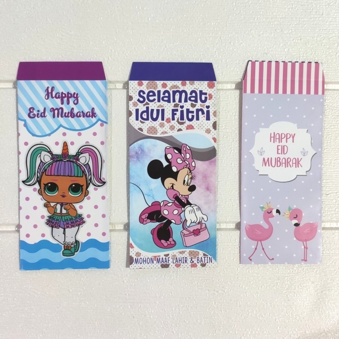 

Murah amplop angpao lebaran panjang seri anak MG - tato biru Elegan