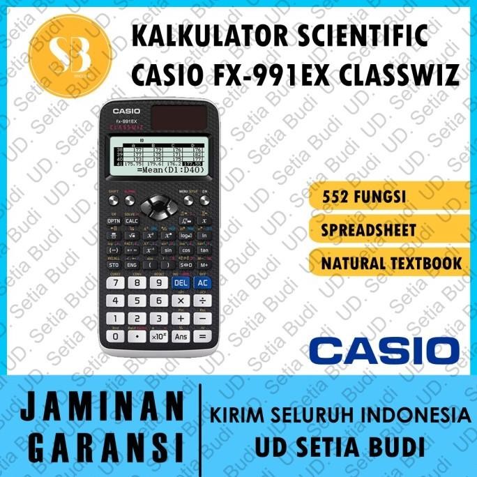 

Terlaris Kalkulator Scientific Casio Fx-991Ex Classwiz Asli Dan Bergaransi Ready Stok