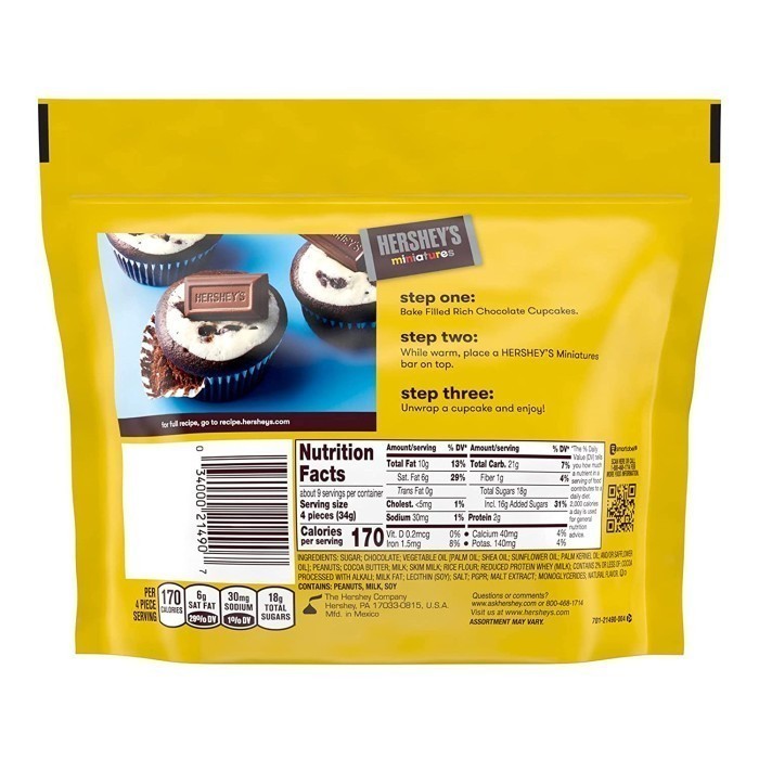

Sale Terbatas Coklat Hersheys Miniatures Isi 294Gram Asal Usa Amerika Aman