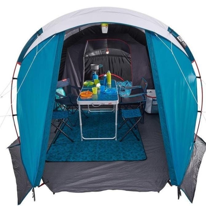 Quechua Arpenaz 4.1 Fresh & Black Tenda Camping 4 Orang 1 Kamar Terlaris