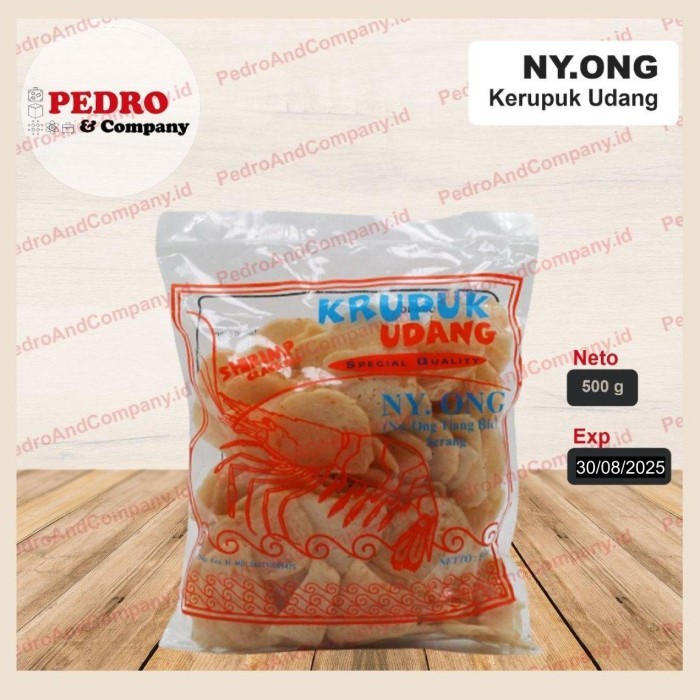 

NY ONG TIANG BIE KRUPUK UDANG 500 GRAM - SHRIMP CRACKER