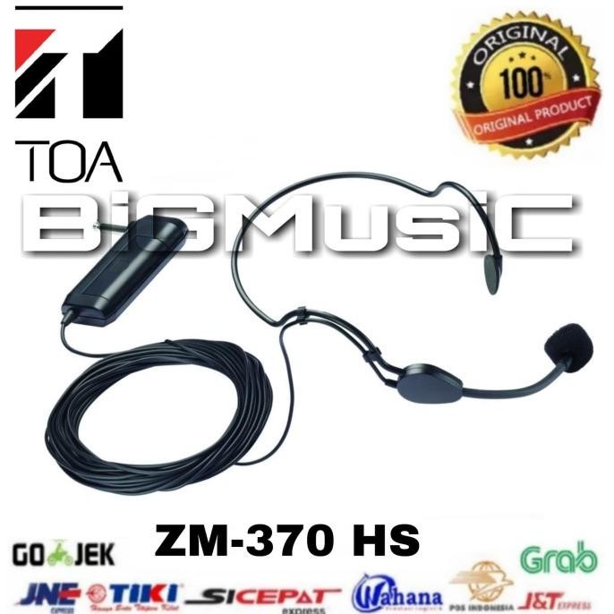 MIC HEADSET TOA ZM 370 HS - AS Original mic toa zm370hs Terlaris