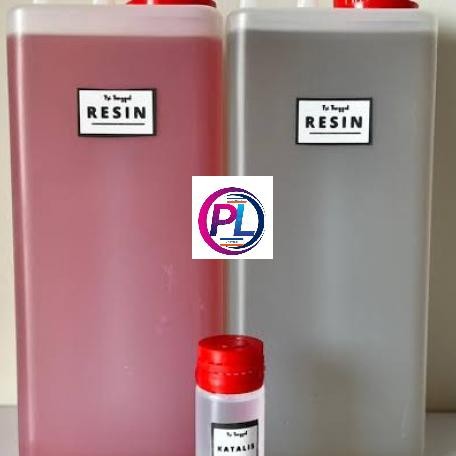 

TERBARU RESIN BENING 1KG RESIN MERAH 1KG+KATALIS