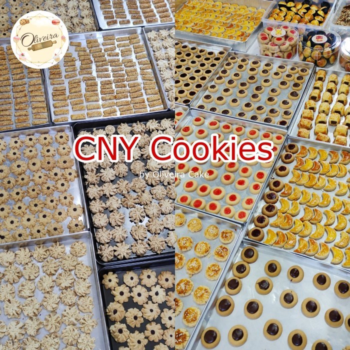 

COOKIES CNY IMLEK/LIDAH KUCING/DAHLIA COOKIES/THUMBPRINT/SAGU KEJU