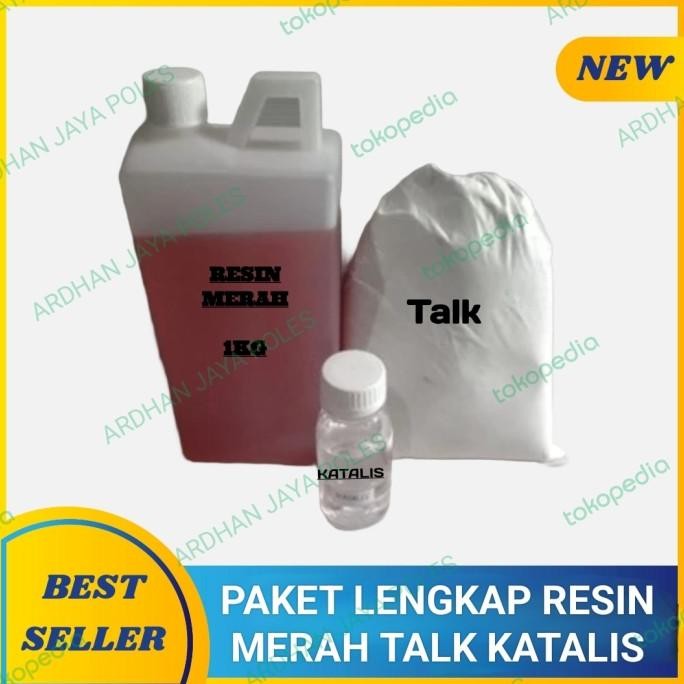 

TERMURAH PAKET RESIN MERAH LENGKAP DENGAN TALK KATALIS