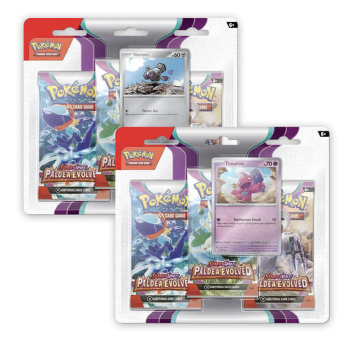 

Pokemon TCG SV2 Paldea Evolved 3 Blister Pack Original