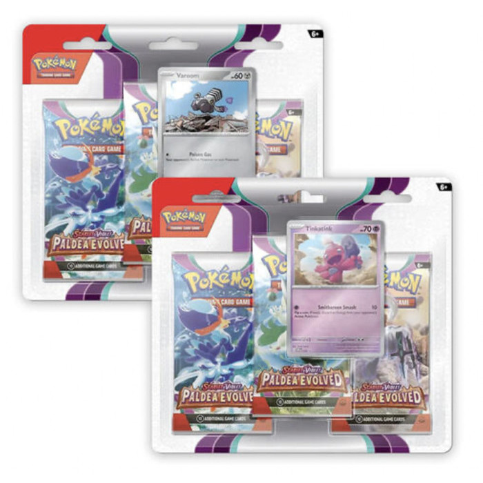 

Pokemon TCG SV2 Paldea Evolved 3 Blister Pack