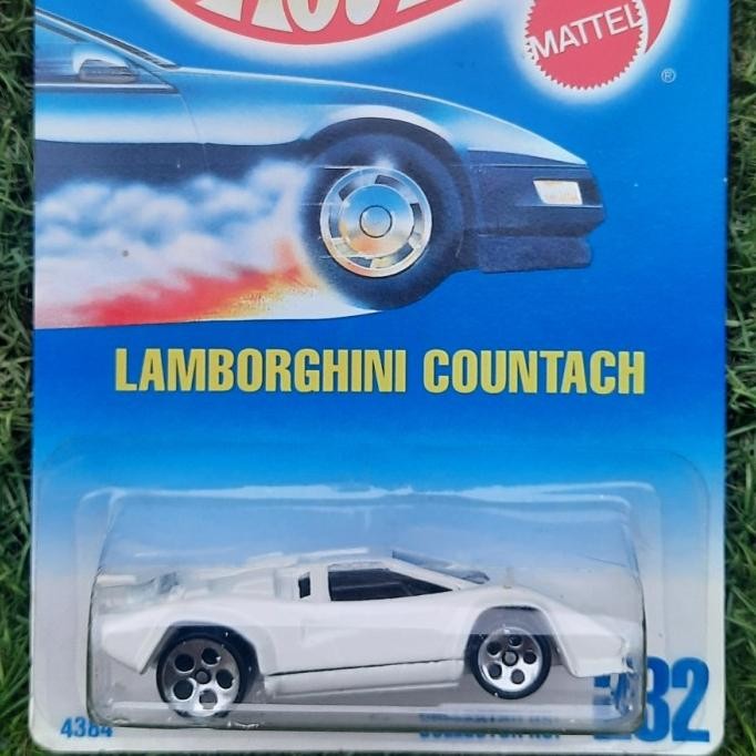 ASLI HOTWHEELS LAMBORGHINI COUNTACH PUTIH BLUECARD VINTAGE