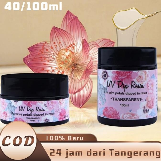 

BEST SELLER RESIN UV BENING 40/100ML UV DIP RESIN LEM RESIN CELUP DIY UV RESIN HARD