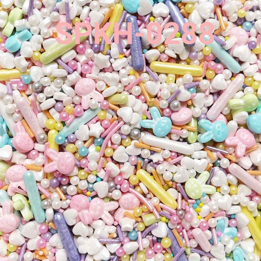 

SPKH-0288 Sprinkles sprinkle springkel 500gr kelinci mutiara pastel (SPRINKLES)