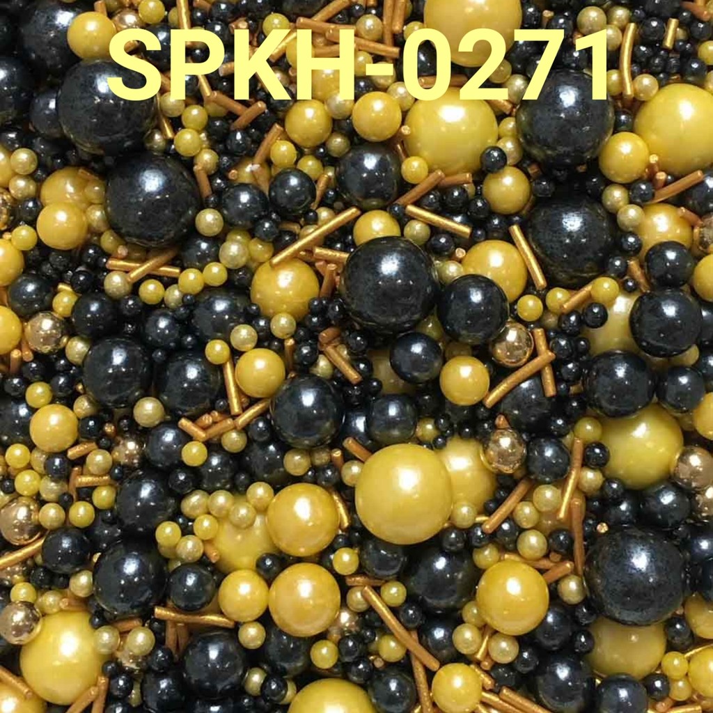 

SPKH-0271 Sprinkles sprinkle springkel 500gr mutiara hitam kuning (SPRINKLES)