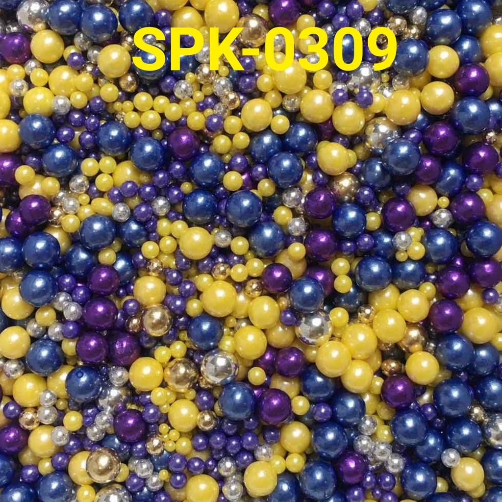 

SPK-0309 Sprinkles sprinkle springkel 1kg mutiara biru ungu kuning (SPRINKLES)