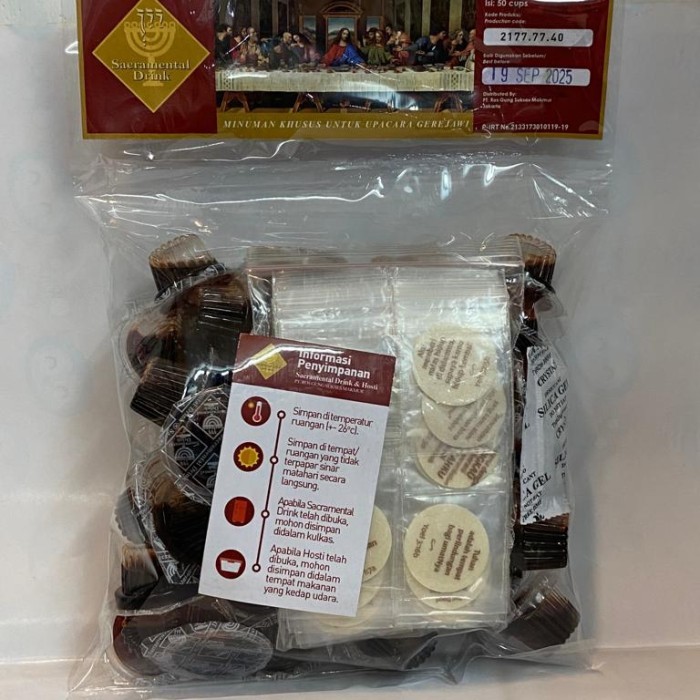 

ANGGUR PERJAMUAN ROSGUNG +HOSTI PERJAMUAN AYAT UKURAN KECIL (50PC)