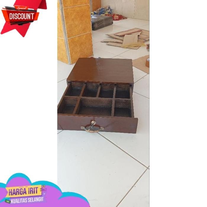 TODAY LACI UANG LACI KASIR CASH DRAWER KAYU JATI 7 SKAT DAN 8 SKAT