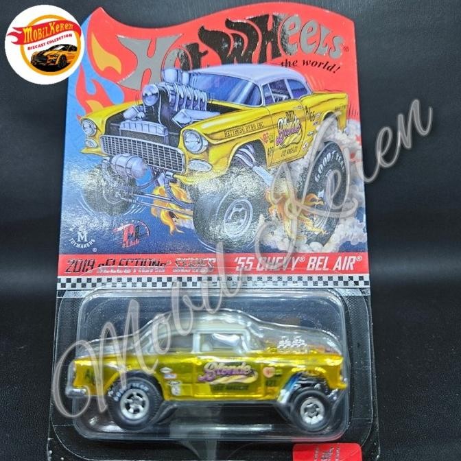 BARU HOT WHEELS RLC SELECTIONS SERIES 55 CHEVY BEL AIR DIRTY BLONDE GOLD
