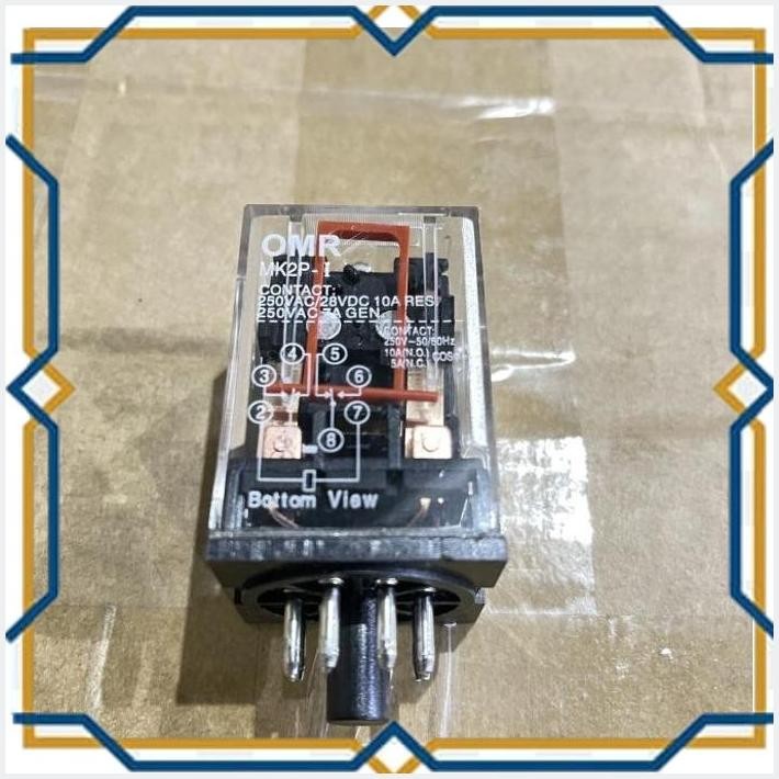 [TKE] RELAY OMRON 8KAKI 8 KAKI 8P 8 PIN SOCKET BULAT AC 220V 220 V