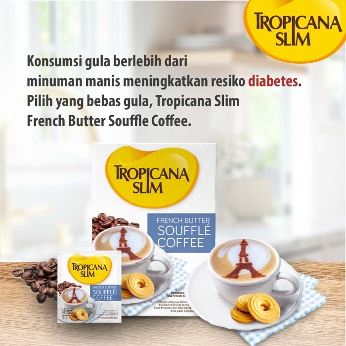 

TWIN PACK - TROPICANA SLIM FRENCH BUTTER SOUFFLE COFFEE 10 SCH