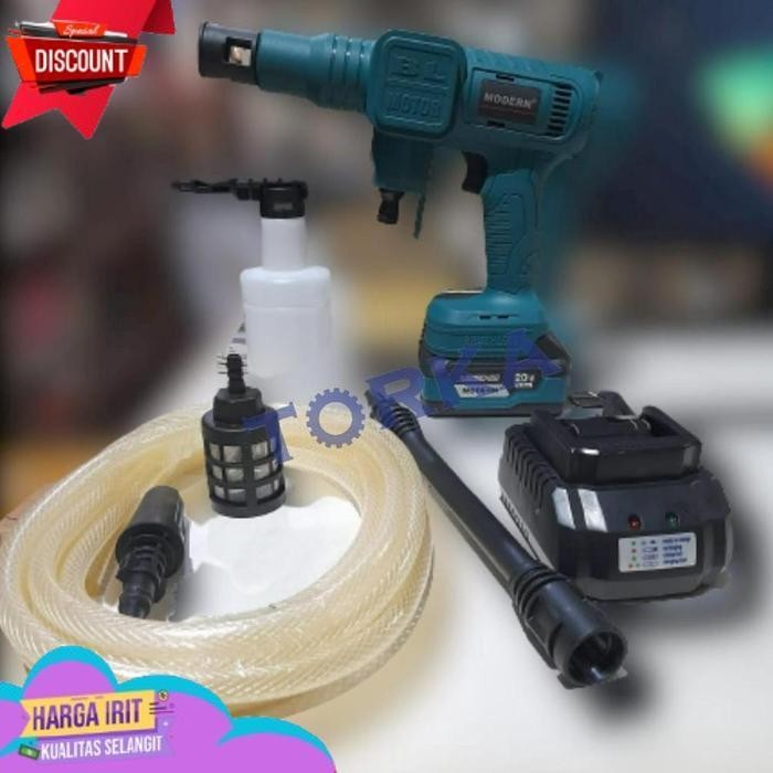 TERBAIK JET CLEANER CORDLESS MODERN M70 MESIN CUCI MOTOR MOBIL BATERAI PORTABLE