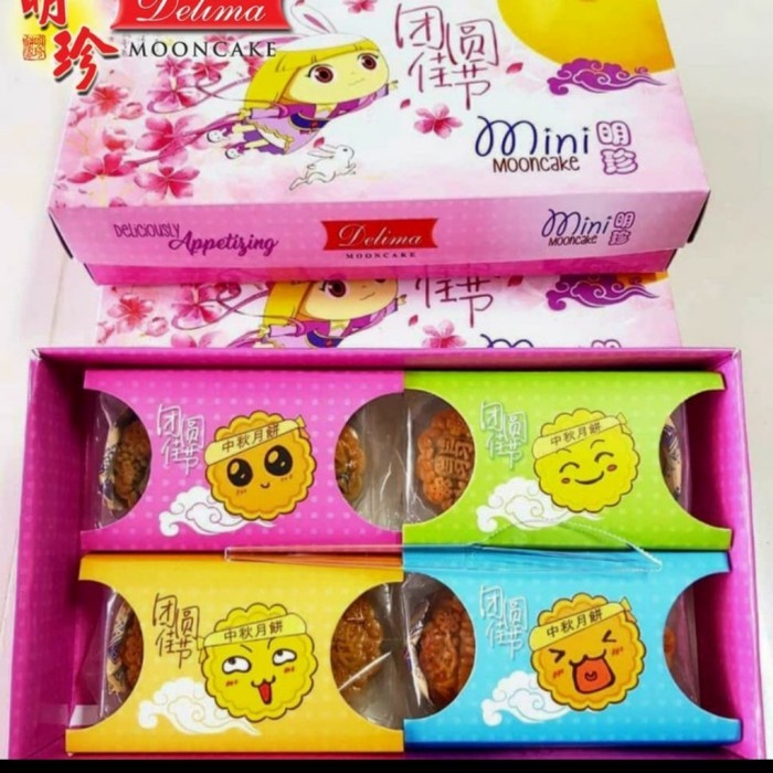

kue bulan mooncake delima bengtin mini 4rasa