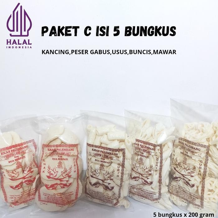 

Sale PAKET C ISI 5 BUNGKUS @200 GRAM [KANCING,PESER GABUS,KERUPUK USUS,KERUPUK BUNCIS,KERUPUK MAWAR]