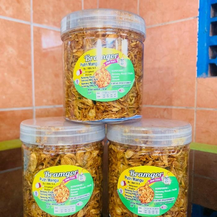 

Terbaru 3 toples bawang goreng putri mangu Ready