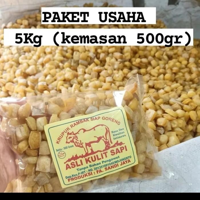 

Terbaru Paket usaha Rambak sapi 5kg Krecek Kerupuk Ready