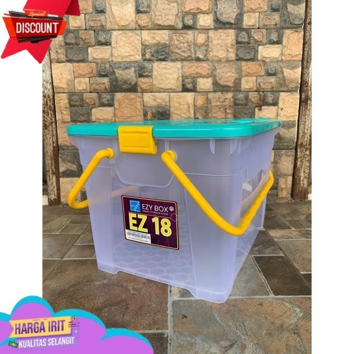 TRENDING EZY BOX CONTAINER PLASTIK CB UKURAN 45-35-25-18-15-10 LITER KONTAINER BOX MURAH TRANSPARAN 