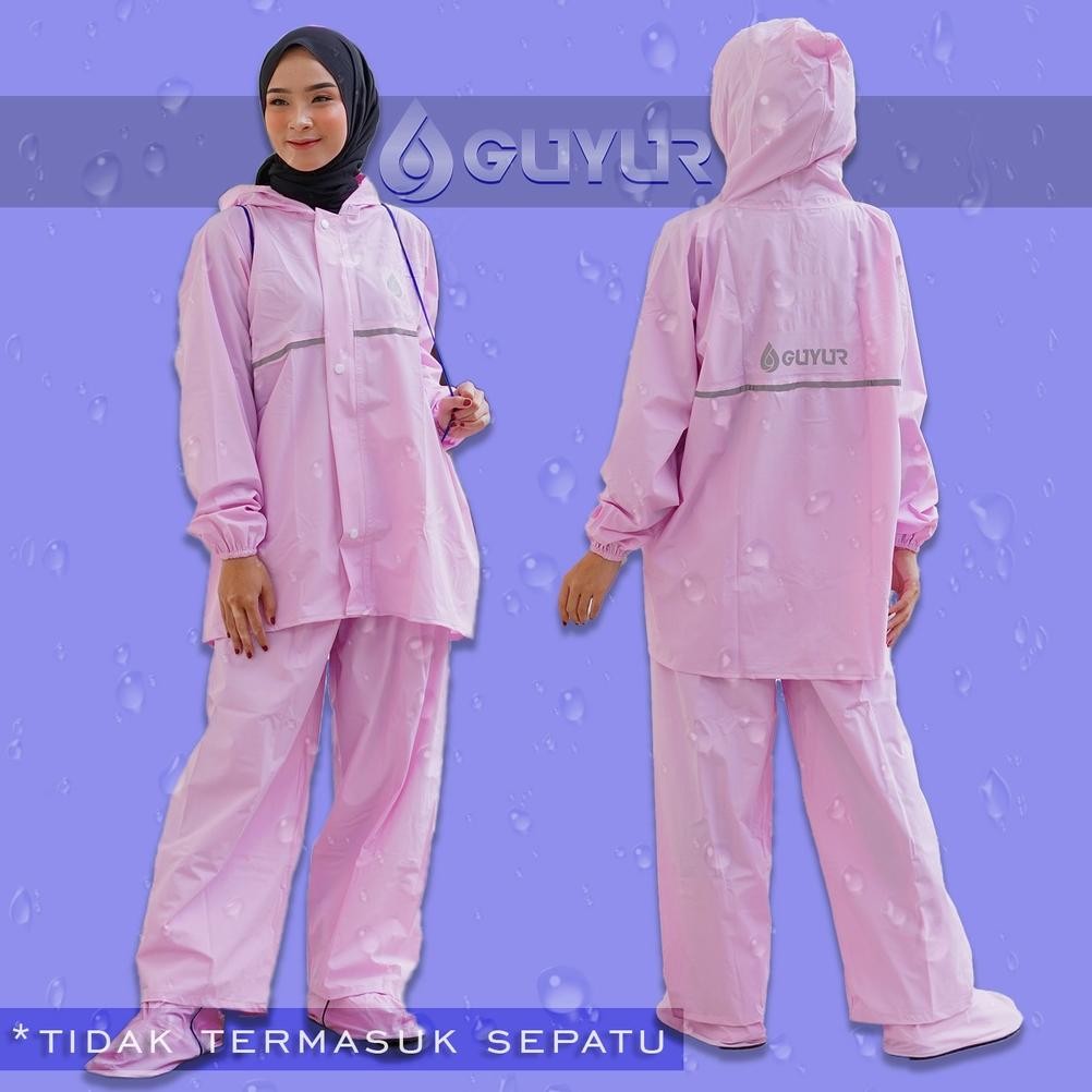 uk-75 jas hujan List original guyur  RAINCOAT  Anti Bocor  Setelan Pria Wanita dewasa raincoat anti 