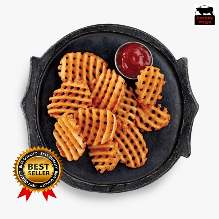 

Waffle Fries Crosstrax Kentang Goreng Waffle Premium 500Gram