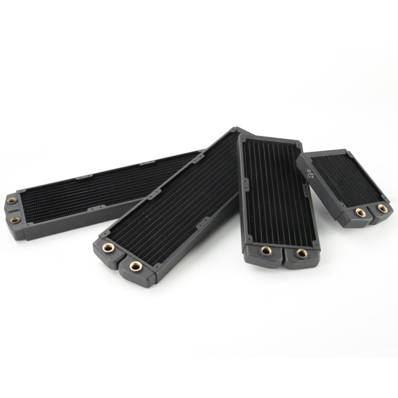 HSL aluminum heat radiator black color 480 mm radiator for PC water cooling system
