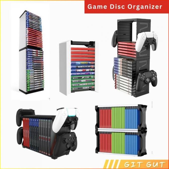 Rak Penyimpanan  Storage  Stand  Holder Kaset Game Cd Bd Ps4 Ps5