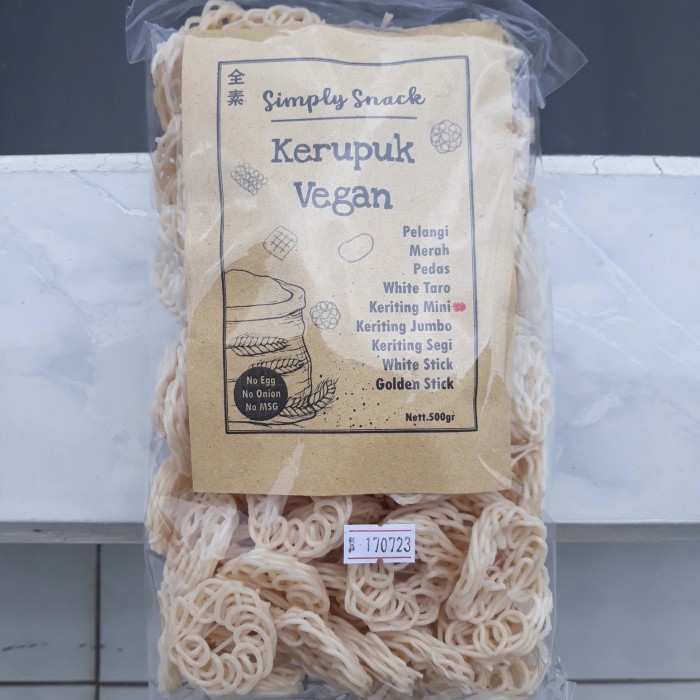 

Ina - Kerupuk - Krupuk Keriting Mini 500 Gr Simply Vegan Vegetarian No Msg