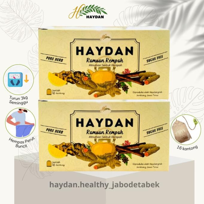 

2 Box Haydan Rr/ Haydan.Healthy / Haydan Official / Haydan Rempah/ Jsr/ Haidan/ Heydan/ Hayden