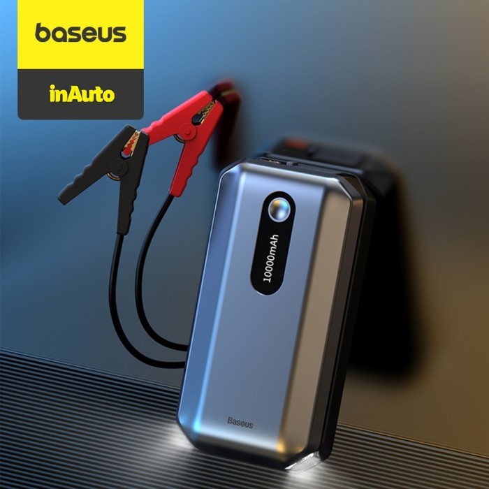 BASEUS POWER BANK 10000MAH CAR JUMP STARTER AKI MOBIL ACCU JUMPER