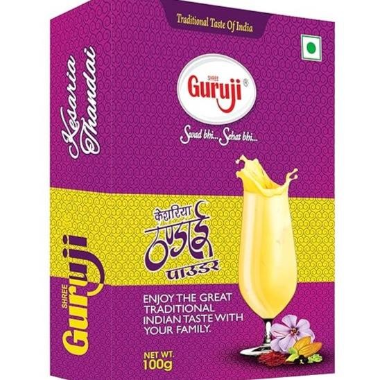 

Buruan serbu] GURUJI KESARIA THANDAI POWDER 100G / Minuman Tradisional India