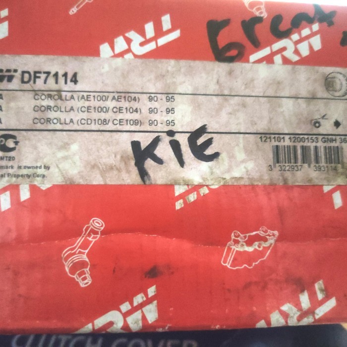 Disc brake / Piringan cakram Corolla Great All New Corolla TRW