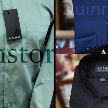 ALISAN Original Kemeja Koko Polos Lengan Panjang - Reguler Terlaris