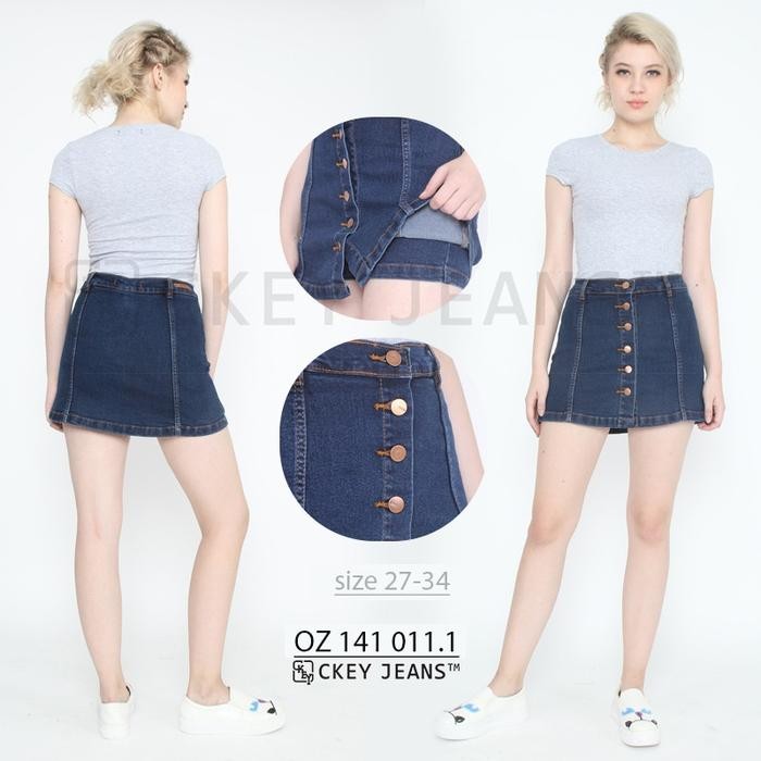 HARGA SPESIAL CKEY ROK JEANS CELANA WANITA - SKORT WANITA DSK4