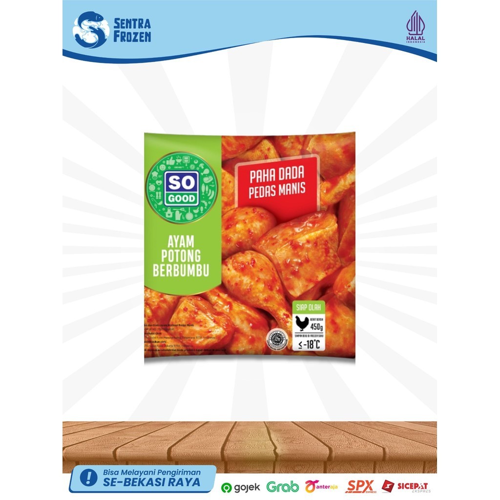 

SO GOOD AYAM PEDAS MANIS 450GR ( 12 )