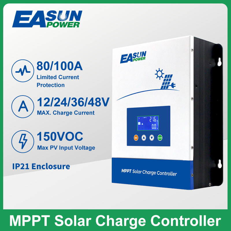 SOYA Easun POWER 80A/100A MPPT Solar Charge Controller 12V/24V/36V/48V Battery Charger Max 150VDC Ba
