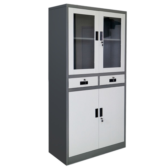 

LEMARI ARSIP BESI KANTOR 2 PINTU TINGGI GREY FILLING CABINET METAL