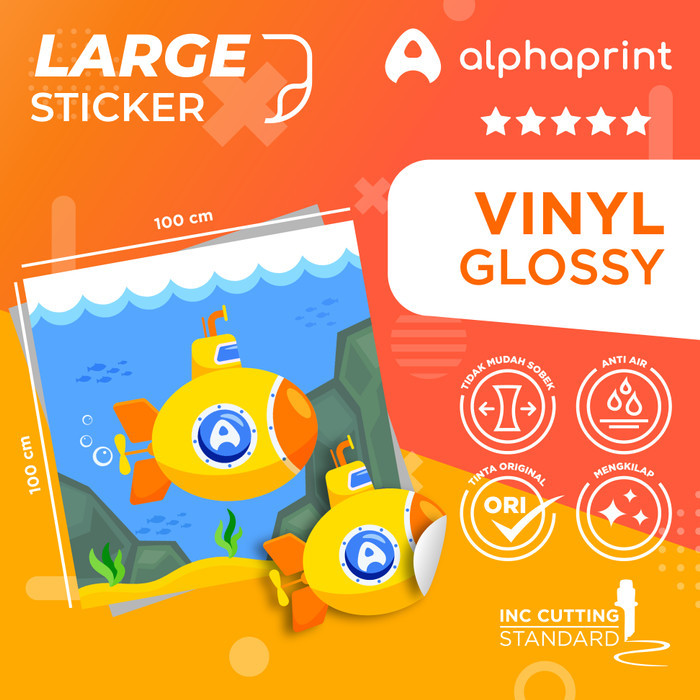 

STICKER CUSTOM VINYL GLOSSY (PRINT & CUT)