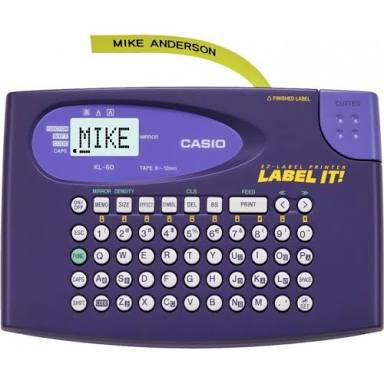 

CASIO LABEL PRINTER KL60/PRINTER LABEL IT CASIO KL-60L/CASIO PRINTER