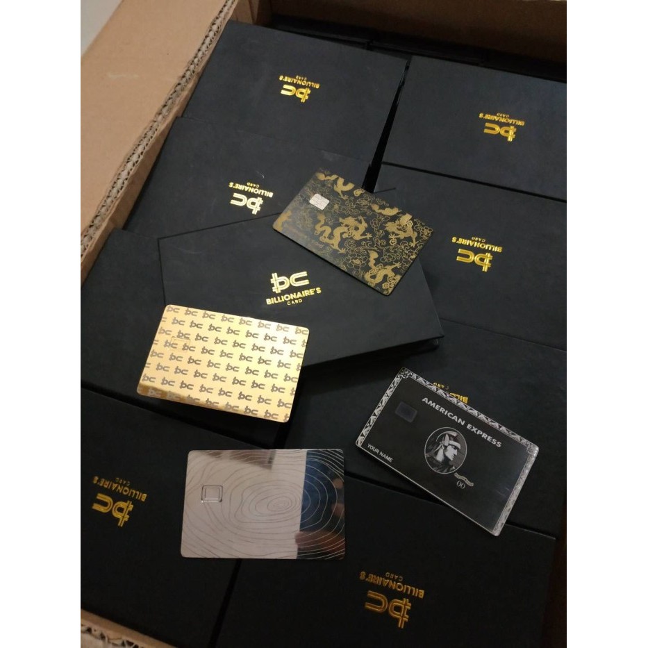 

CUSTOM METAL ATM DEBIT CREDIT CARD (BUKAN SKIN CARD) - TITANIUM BLACK