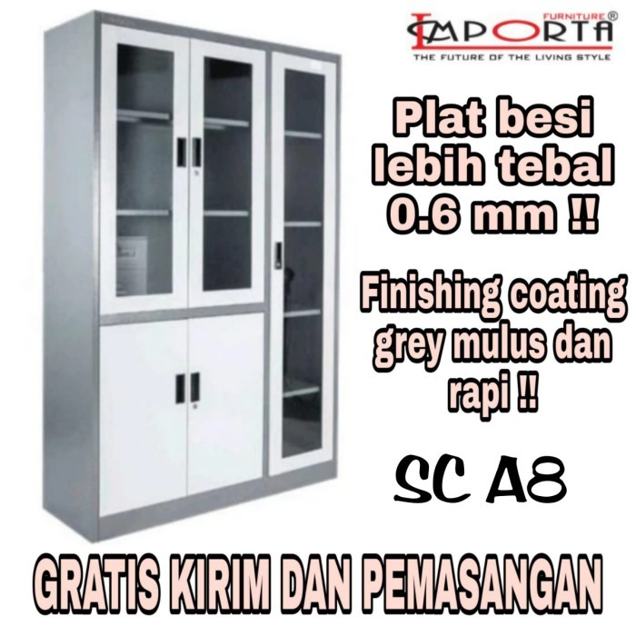 

LEMARI ARSIP BESI / FILING CABINET STELL / RAK BUKU BESI
