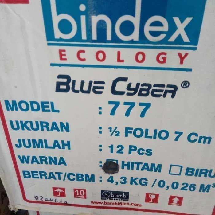 

ORDNER BINDEX KWITANSI / ORDNER BINDEX 777 (KARTONAN)